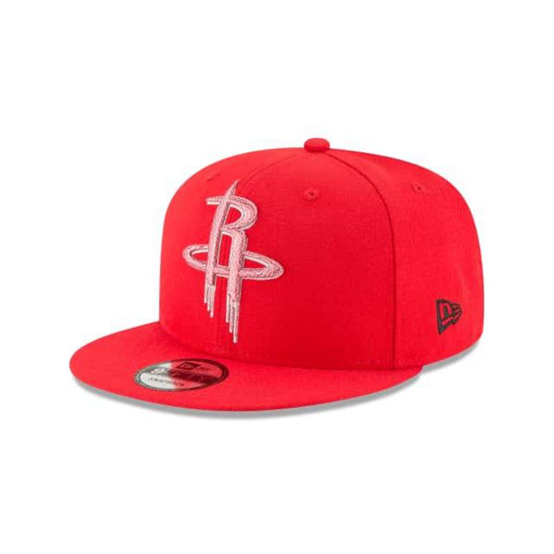 NBA Houston Rockets Squad Twist 9Fifty Snapback (QYR1969) - Red New Era Caps